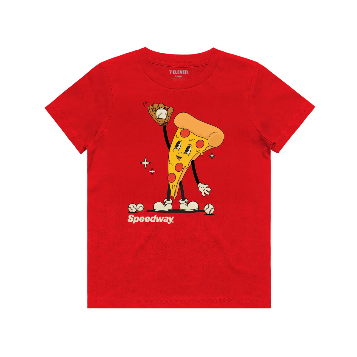 Speedway® Pizza Baseball Kids Tee