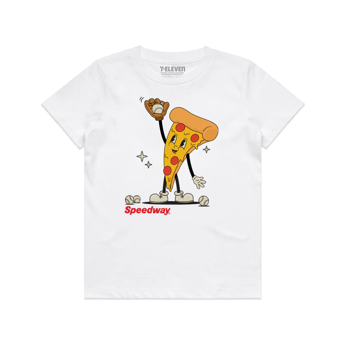 Speedway® Pizza Baseball Kids Tee
