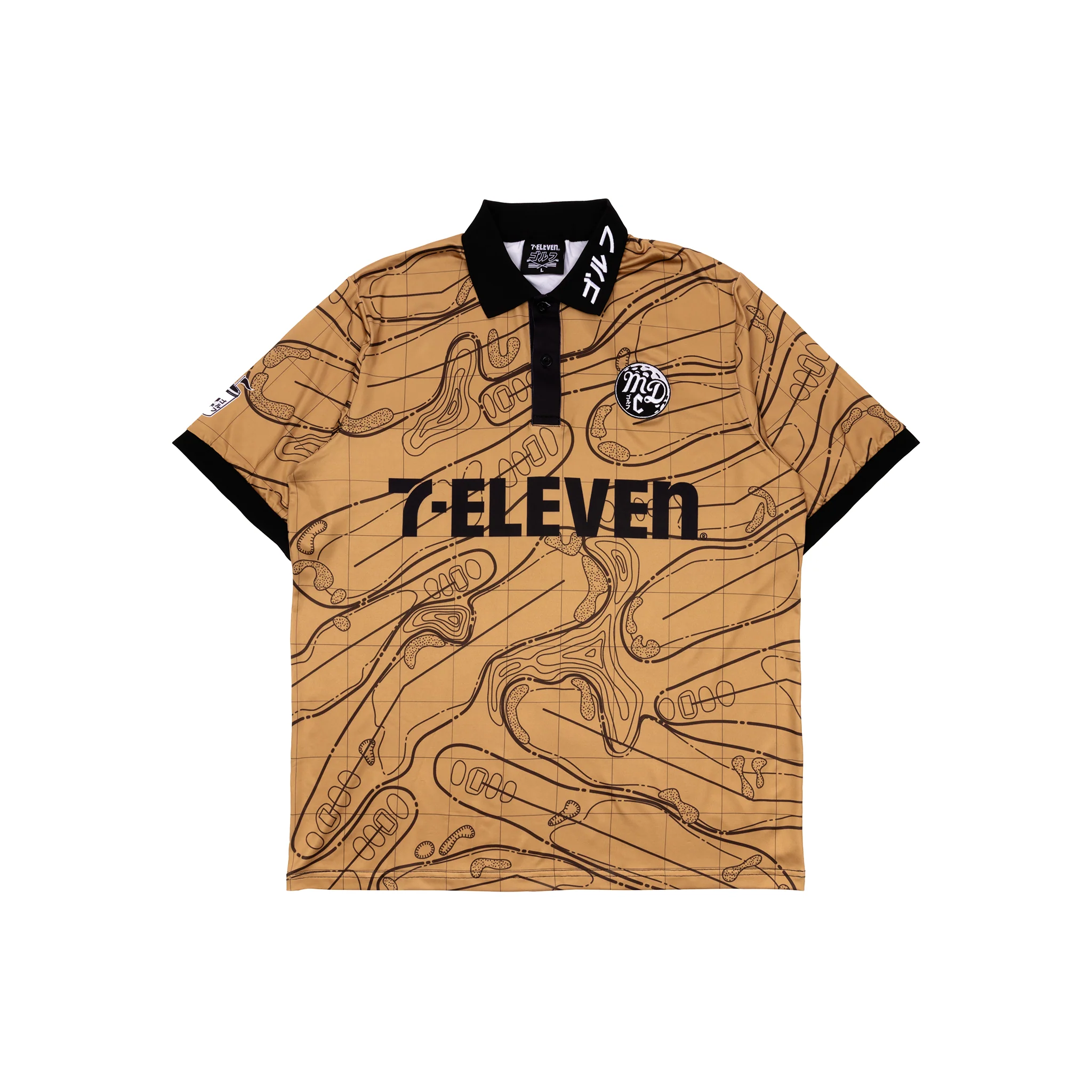 Midnight Driving Club Topographic Jersey Polo