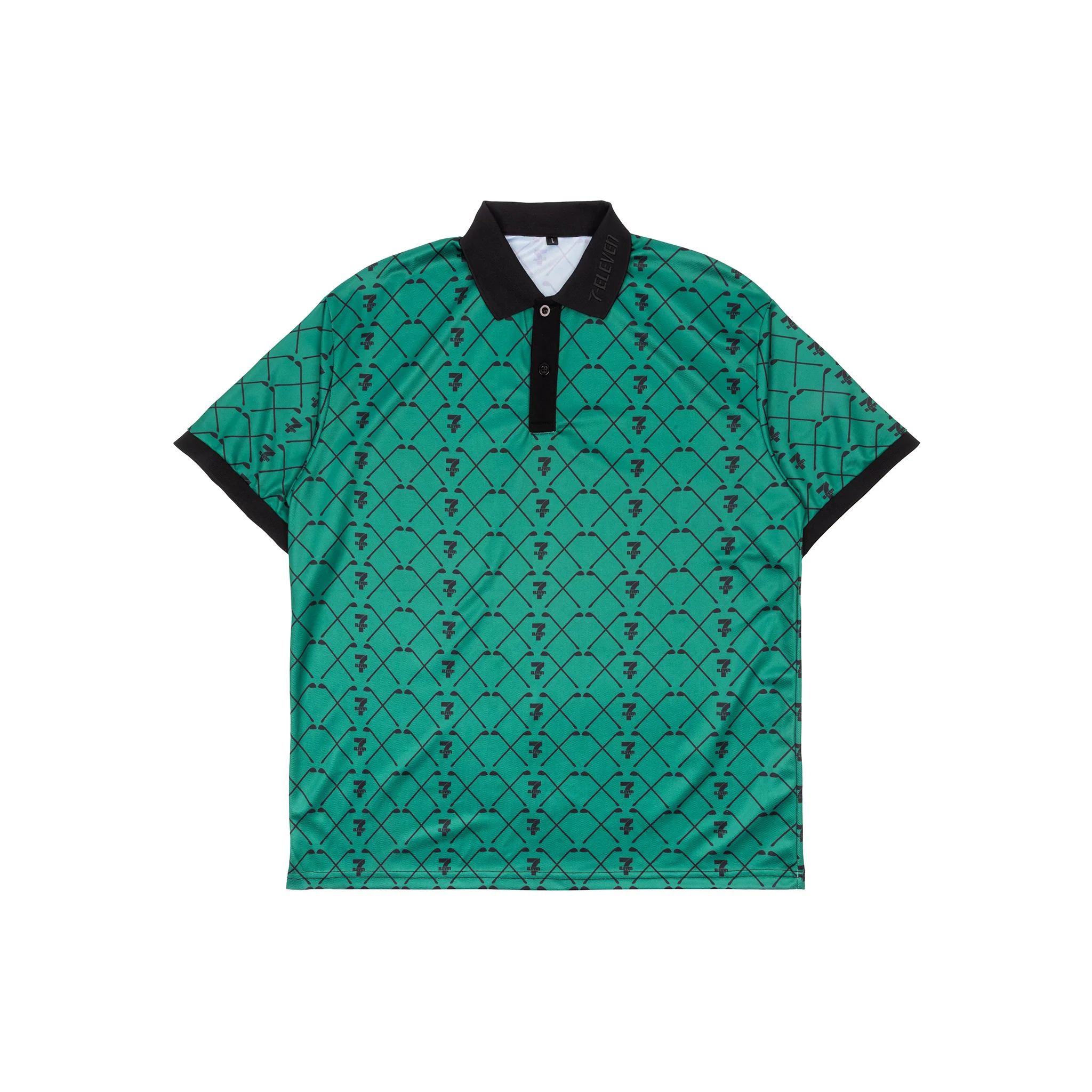 85-7-eleven-green-pique-stripe-polo-1.webp 7-Eleven® Green Pique Stripe Polo